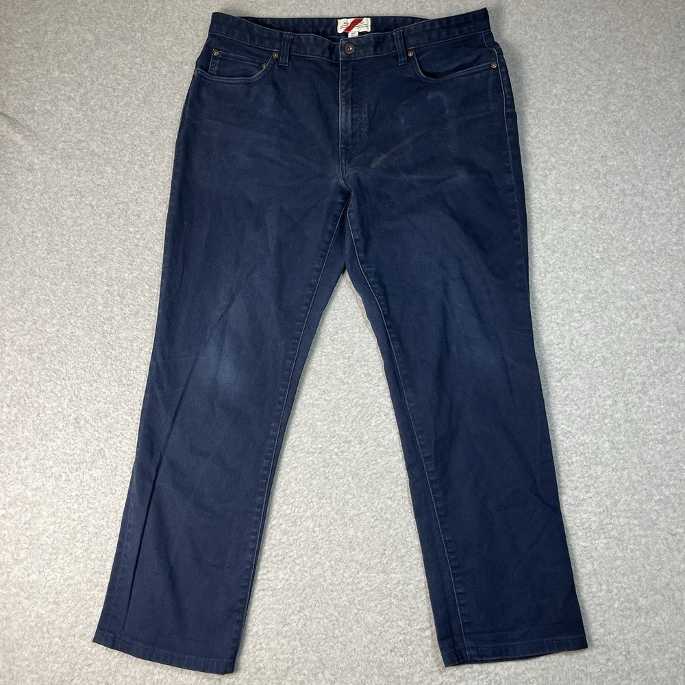 Best Made Co Jeans Mens 36x29 Blue Straight Denim Dark Cotton Blend Mid Rise